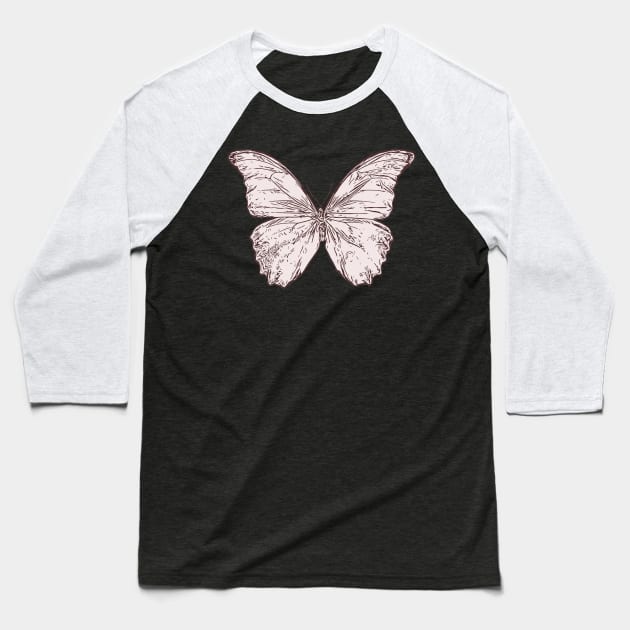 Butterfly Effect Baseball T-Shirt by Birdbox